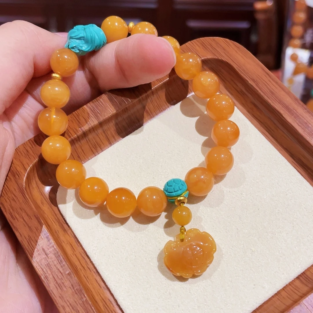 蜜蜡未镶嵌手串手串