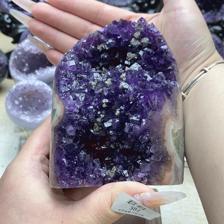 珠宝半成品未镶嵌紫晶