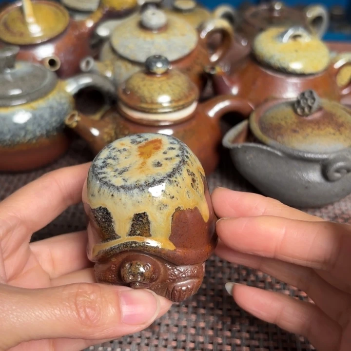 茶杯紫砂金龟盖只