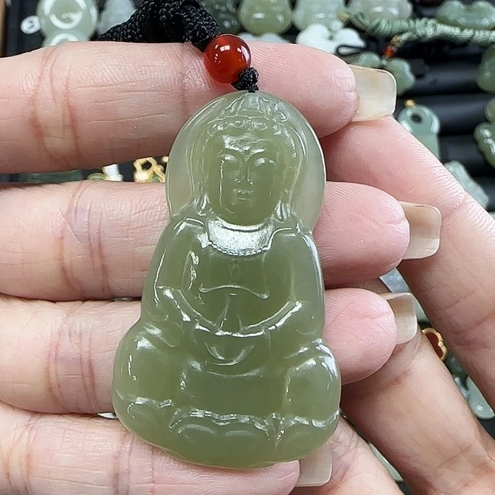 和田玉未镶嵌吊坠(不含链)