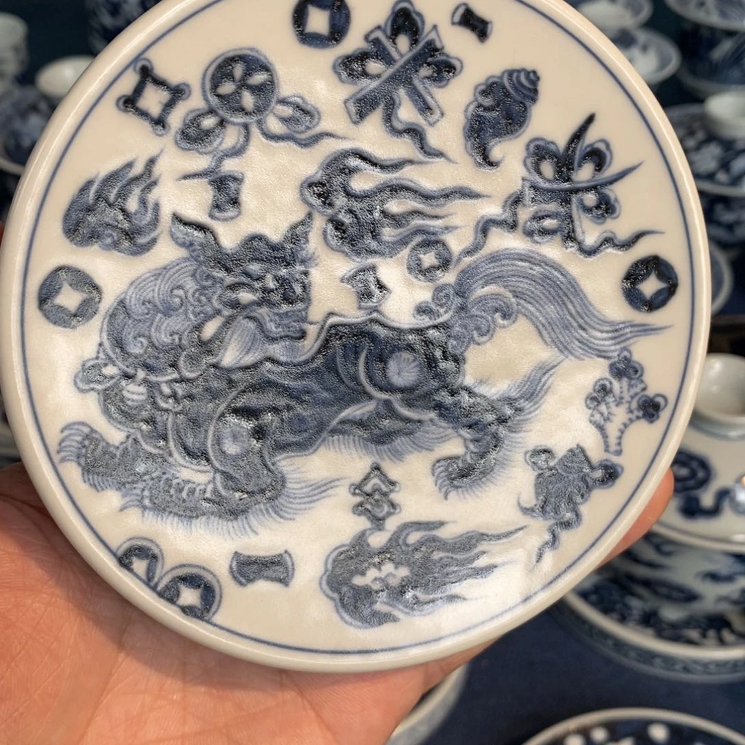 景德镇手工手绘陶瓷 大盖置
