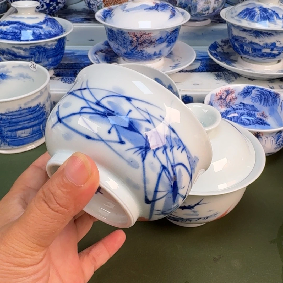 景德镇纯手绘茶具圆圆228