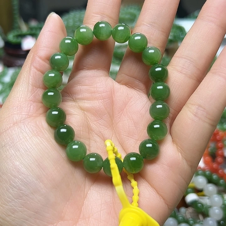 和田玉（碧玉）手链未镶嵌