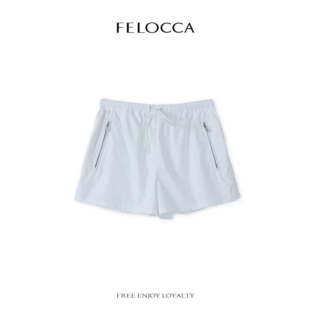 【FELOCCA】 休闲百搭松紧腰运动风抽绳短裤 CC2502