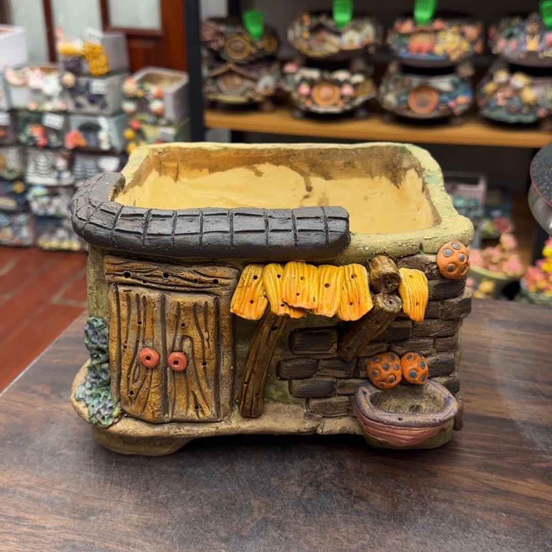 【闪购商品】陶瓷郭*笑粗陶手捏