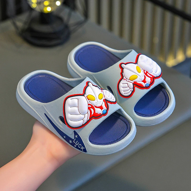 奥特曼儿童拖鞋2025新款夏季男孩宝宝室内洗澡防滑男童凉拖鞋外穿
