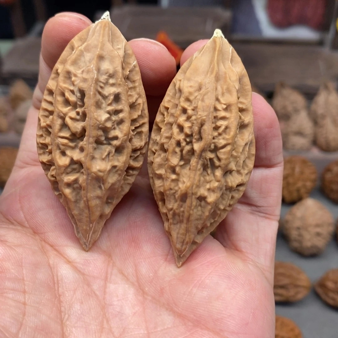 文玩核桃把件無*柳叶