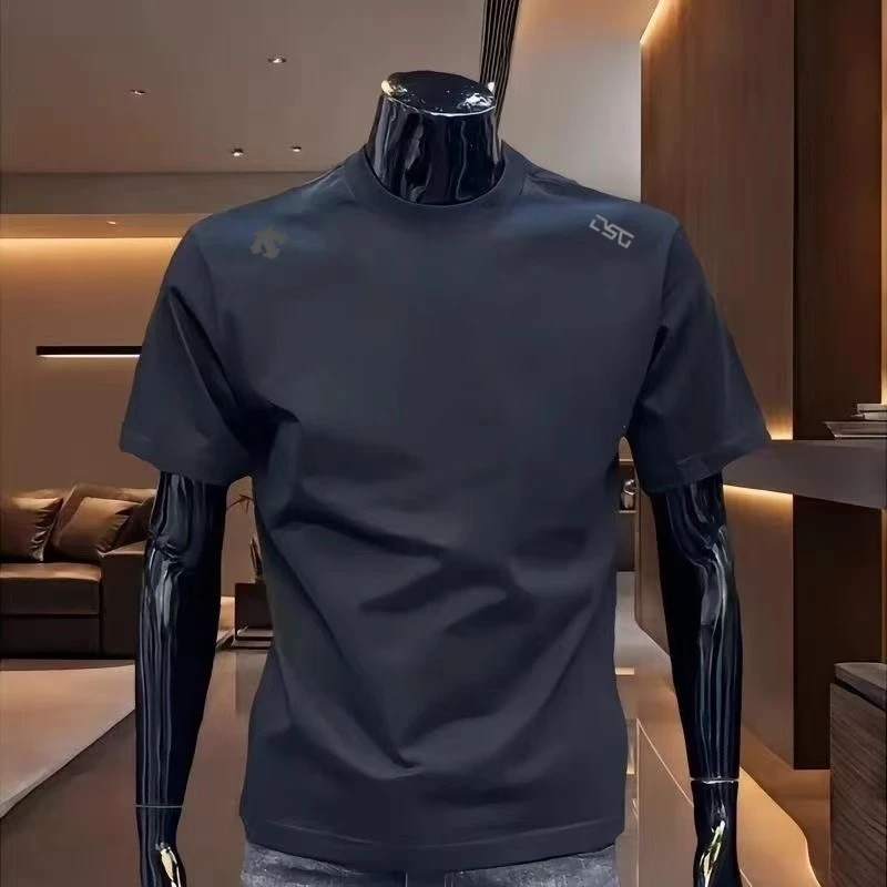 【D-专卖店发货 实体撤柜清仓】轻奢高端男士夏季T恤短袖纯棉D-Q10