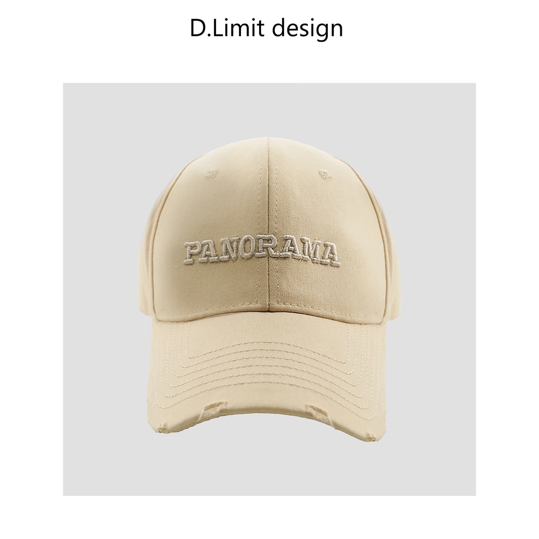 【D.Limit design】简约字母磨破鸭舌帽