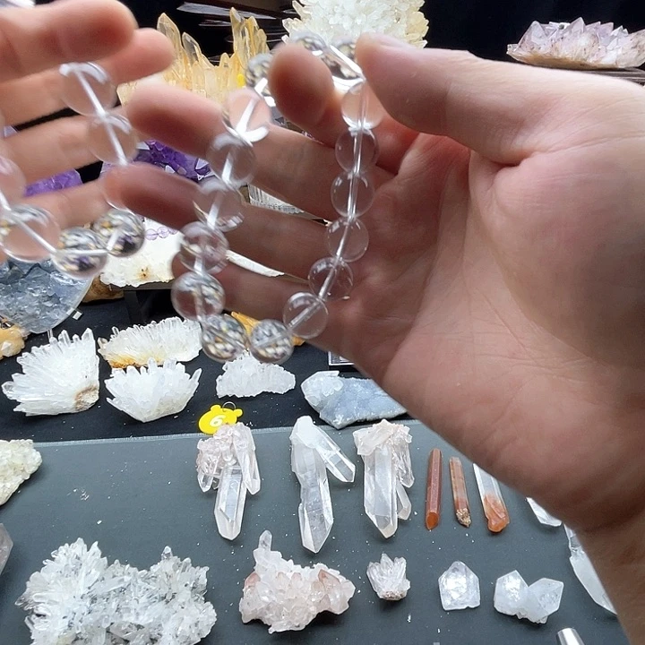 唐***光白水晶手链666666