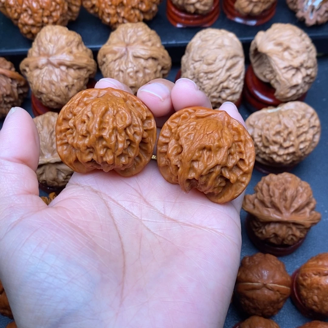 文玩核桃把件40公子帽