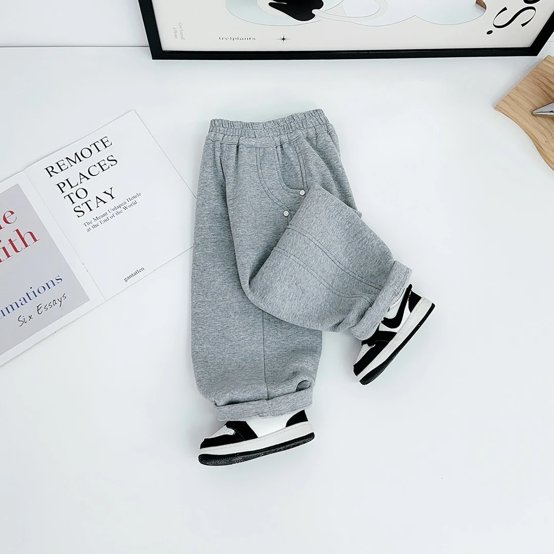 儿童冬加绒裤子男童运动裤2025新款秋冬装 CXF3776 悠悠童话童装