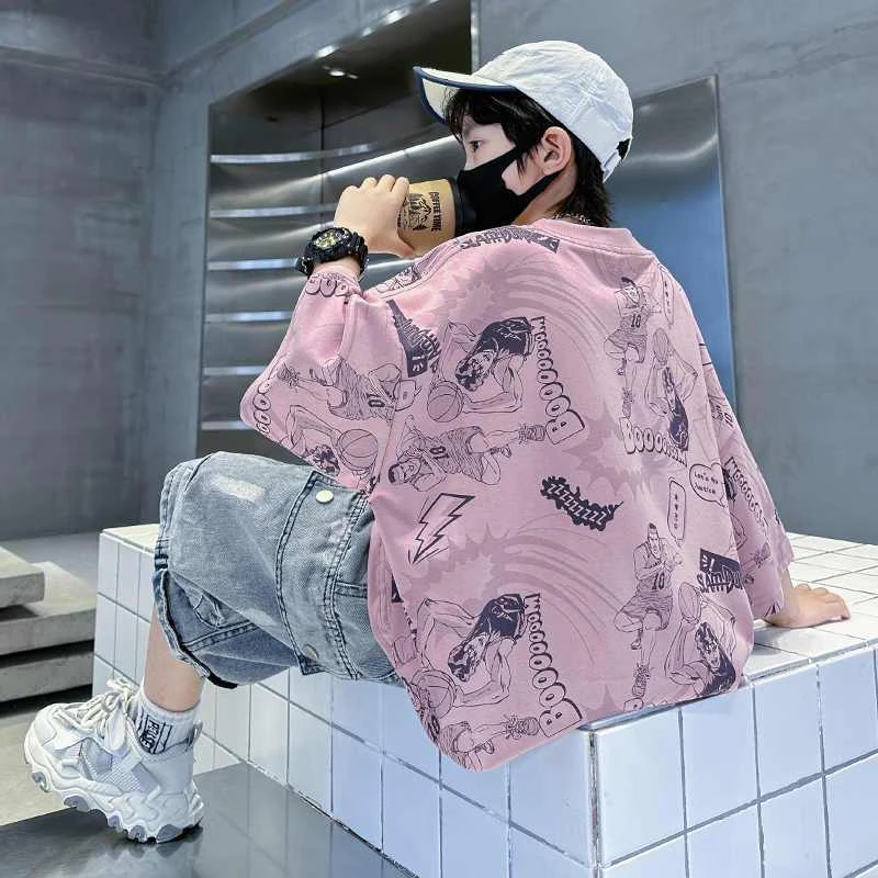 贝尔熊男童短袖t恤2025新款儿童夏装衣服男孩纯棉宝宝上衣童装