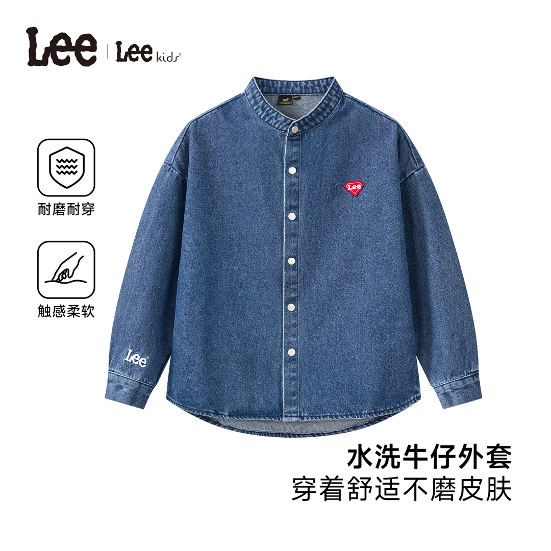 线下同款Lee童装春秋牛仔衬衫男女同款大小童通穿LK5X2FUT0322