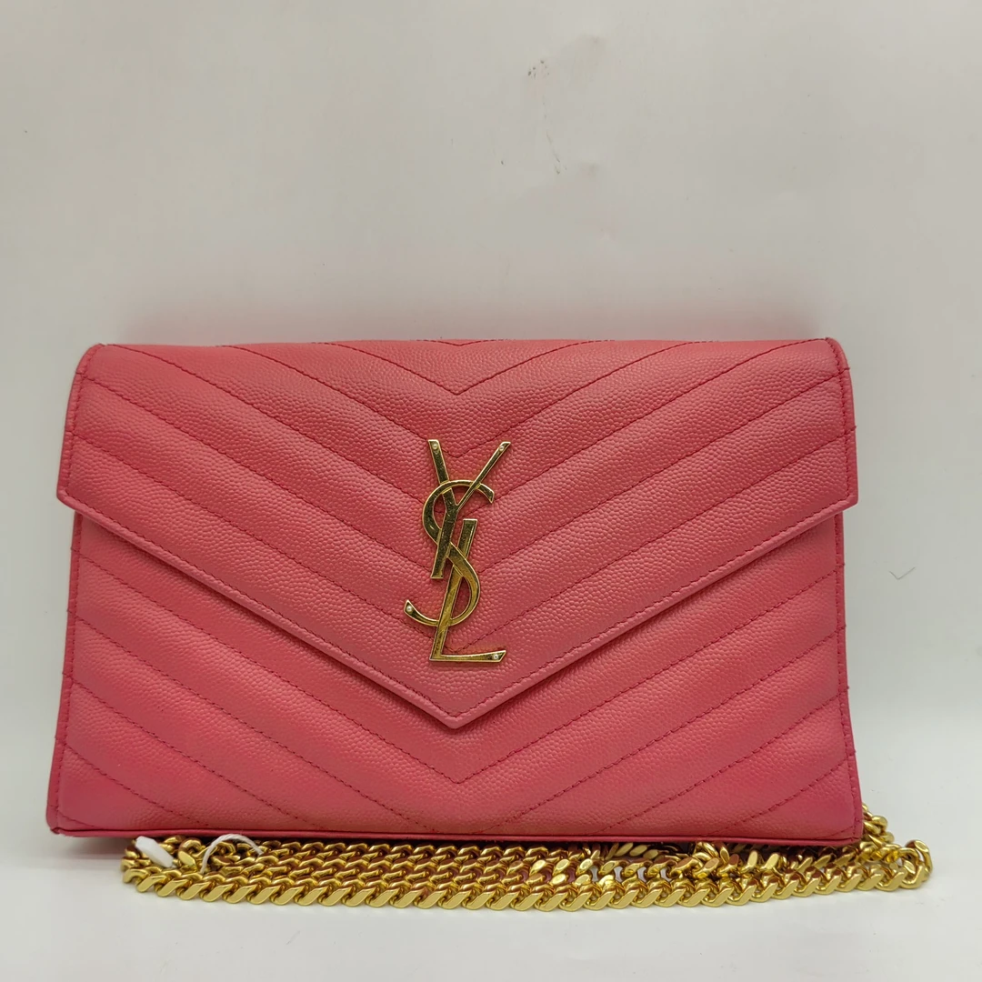 95新 YSL/圣罗兰  红色信封链条包 1506 1000