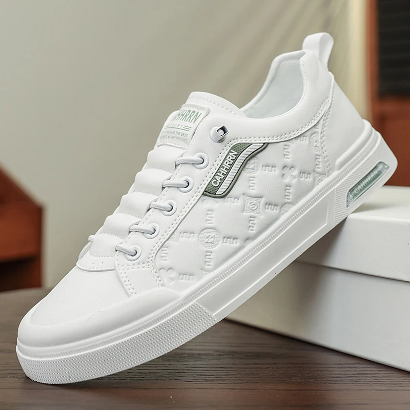 【经典版型】鞋子男款休闲板鞋干净感痞帅男鞋开车男鞋皮面小白鞋男