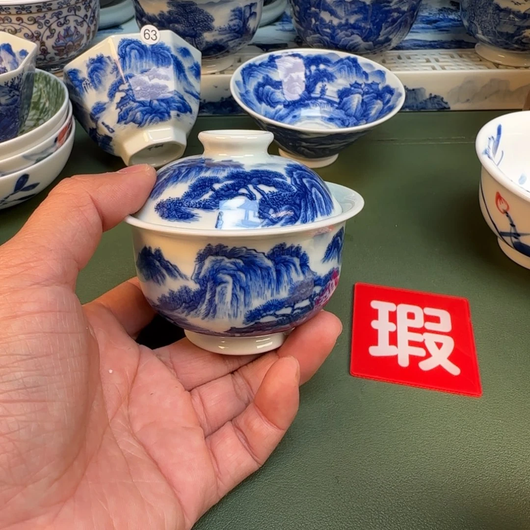 纯手工纯手绘茶具石头开片65