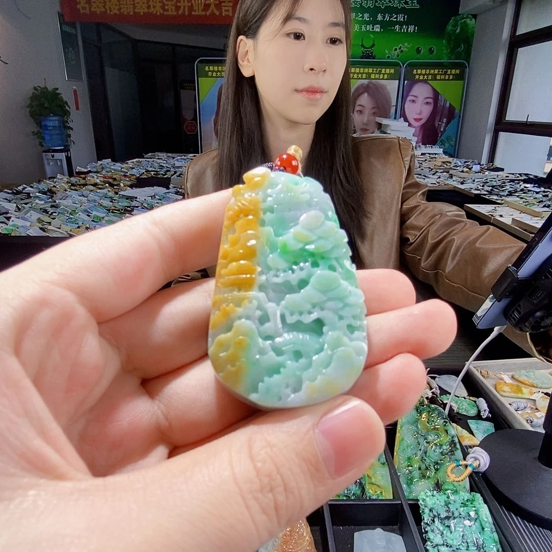 颈饰未镶嵌翡翠翡翠