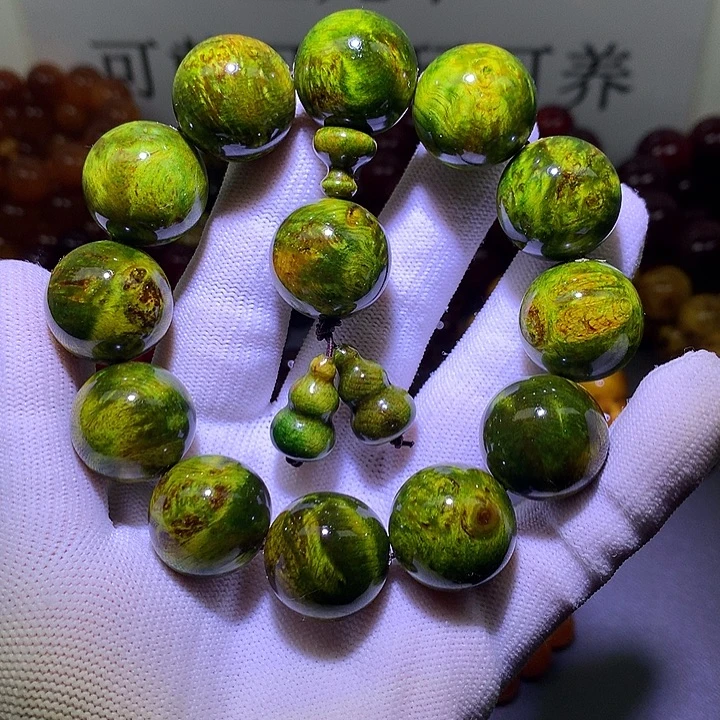 松木（琥珀木）手串/手链2.0 水墨丹青高货