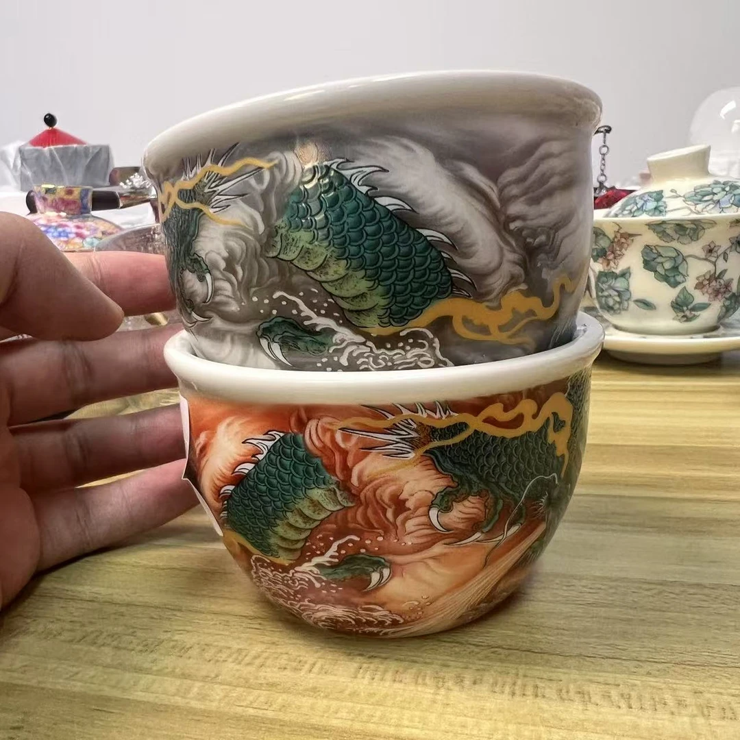 G1628-红龙青龙神龙缸杯