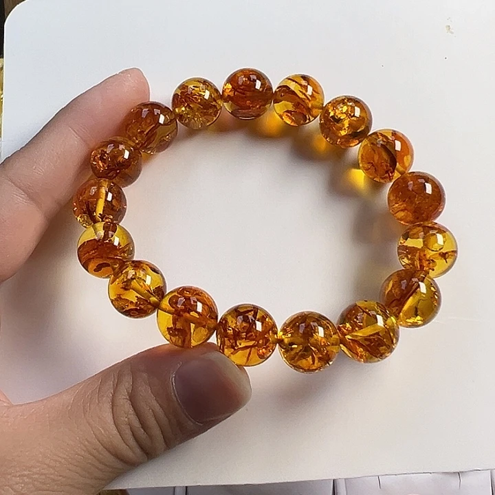 未镶嵌项圈琥珀（花珀）