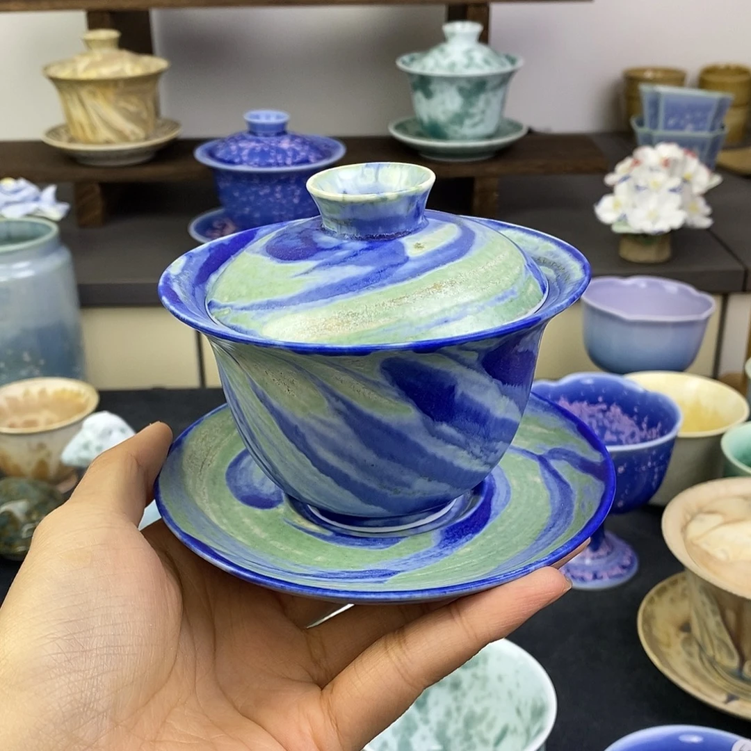 景德镇高温陶瓷盖碗