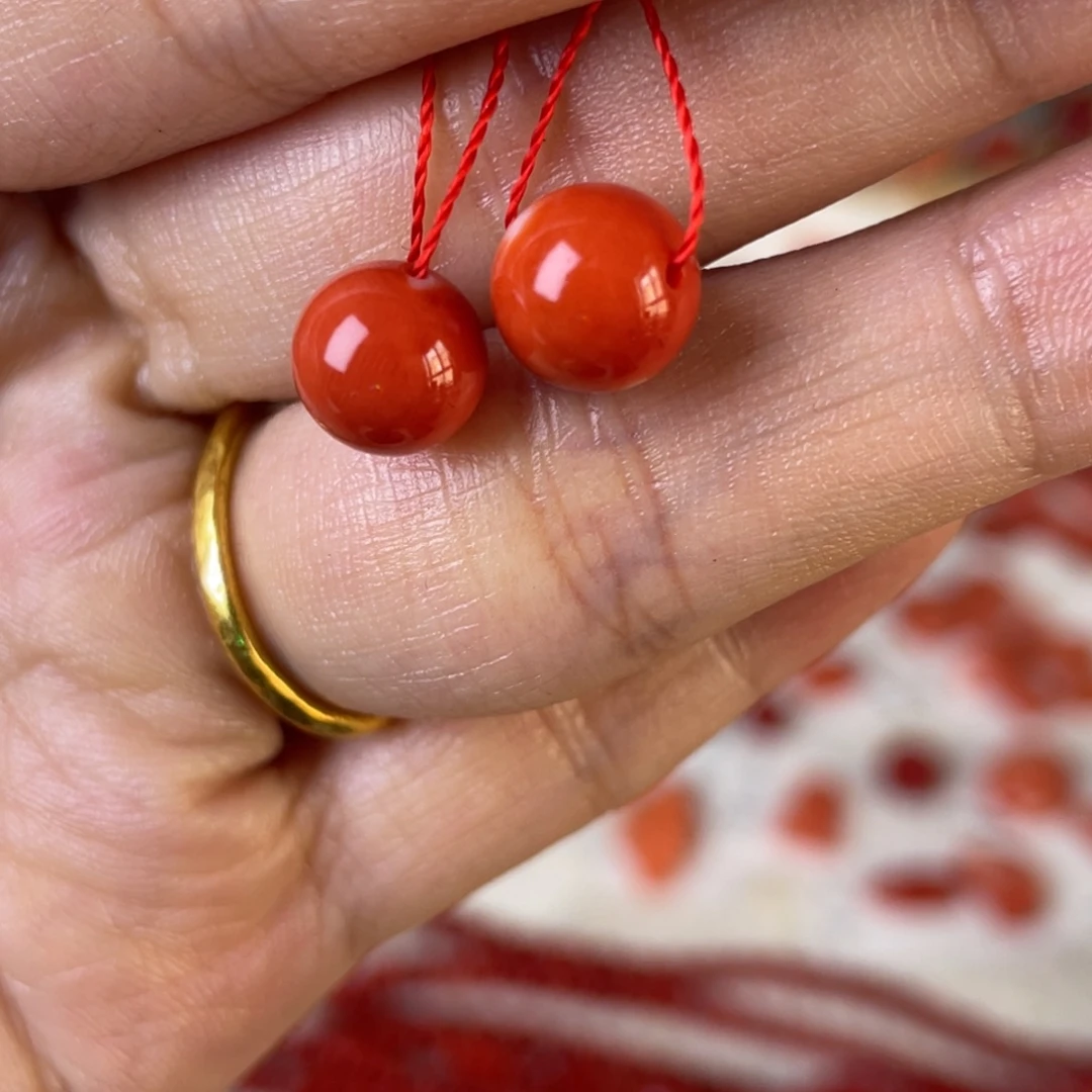 风***舒合金合金莫莫珠子一对