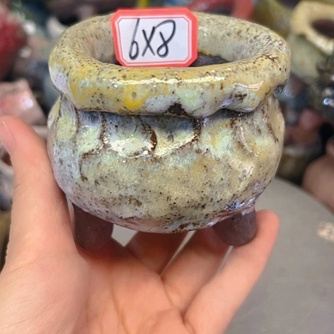 粗陶花盆手工花盆制作