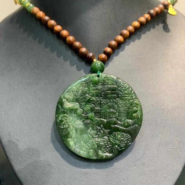 和田玉精品山水吊坠项链多样式发货只发一个