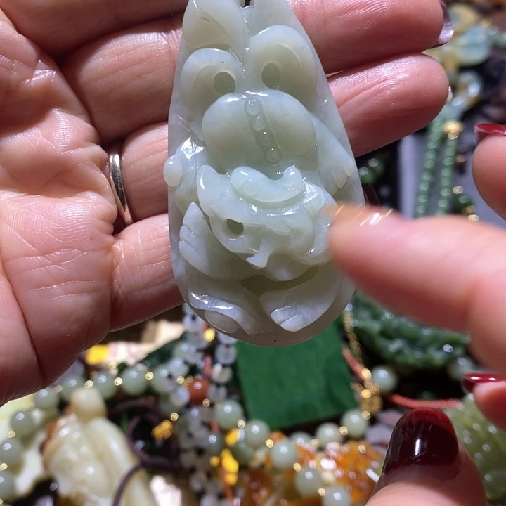 岫玉毛衣链未镶嵌