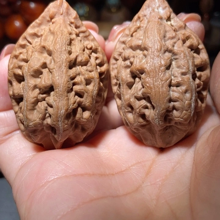 把件文玩核桃东北楸子小雪63