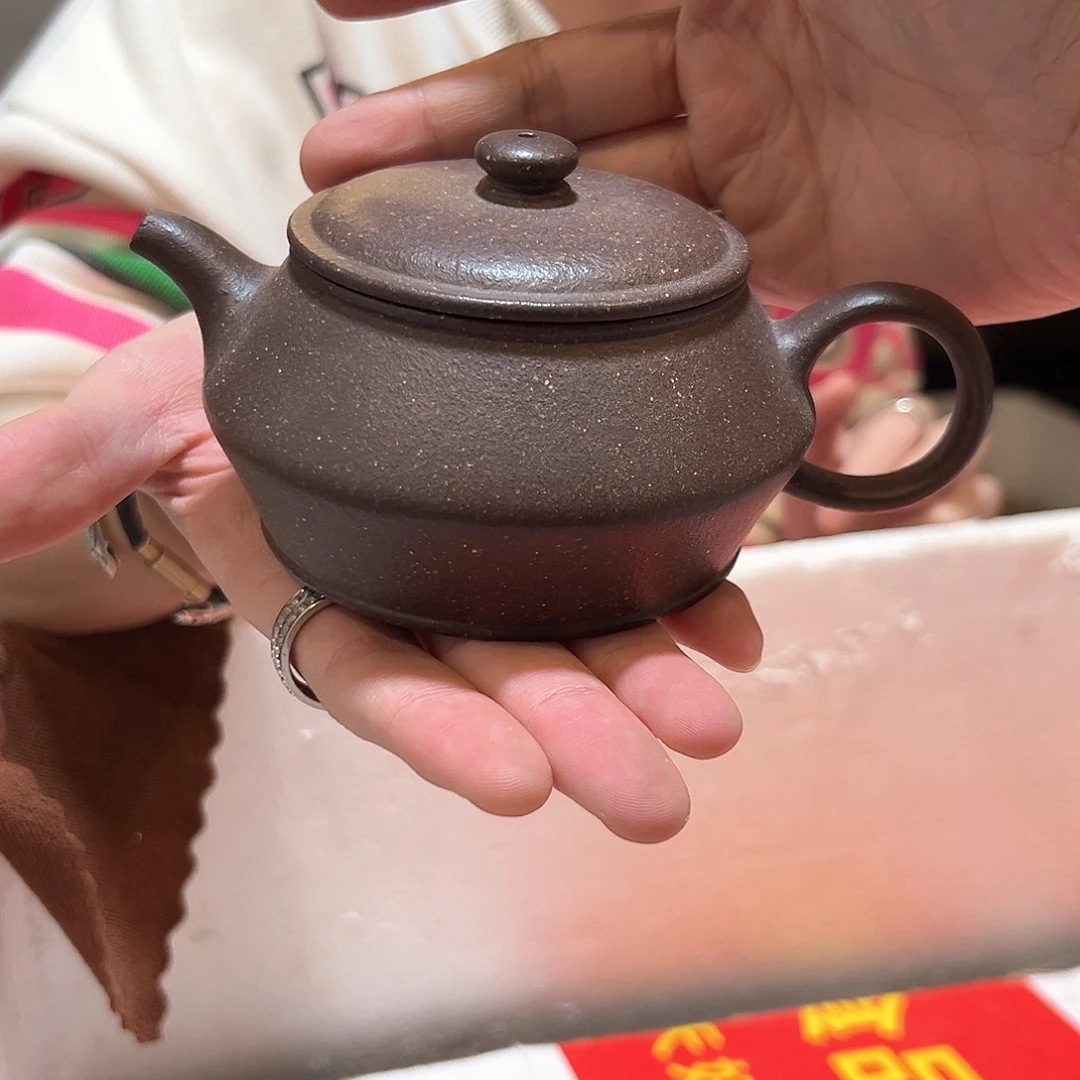 茶壶紫砂粗砂天青曼殊瑕