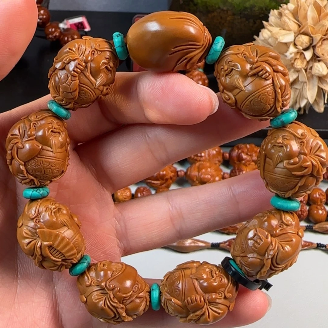 橄榄核手串/手链志远 21八宝财神