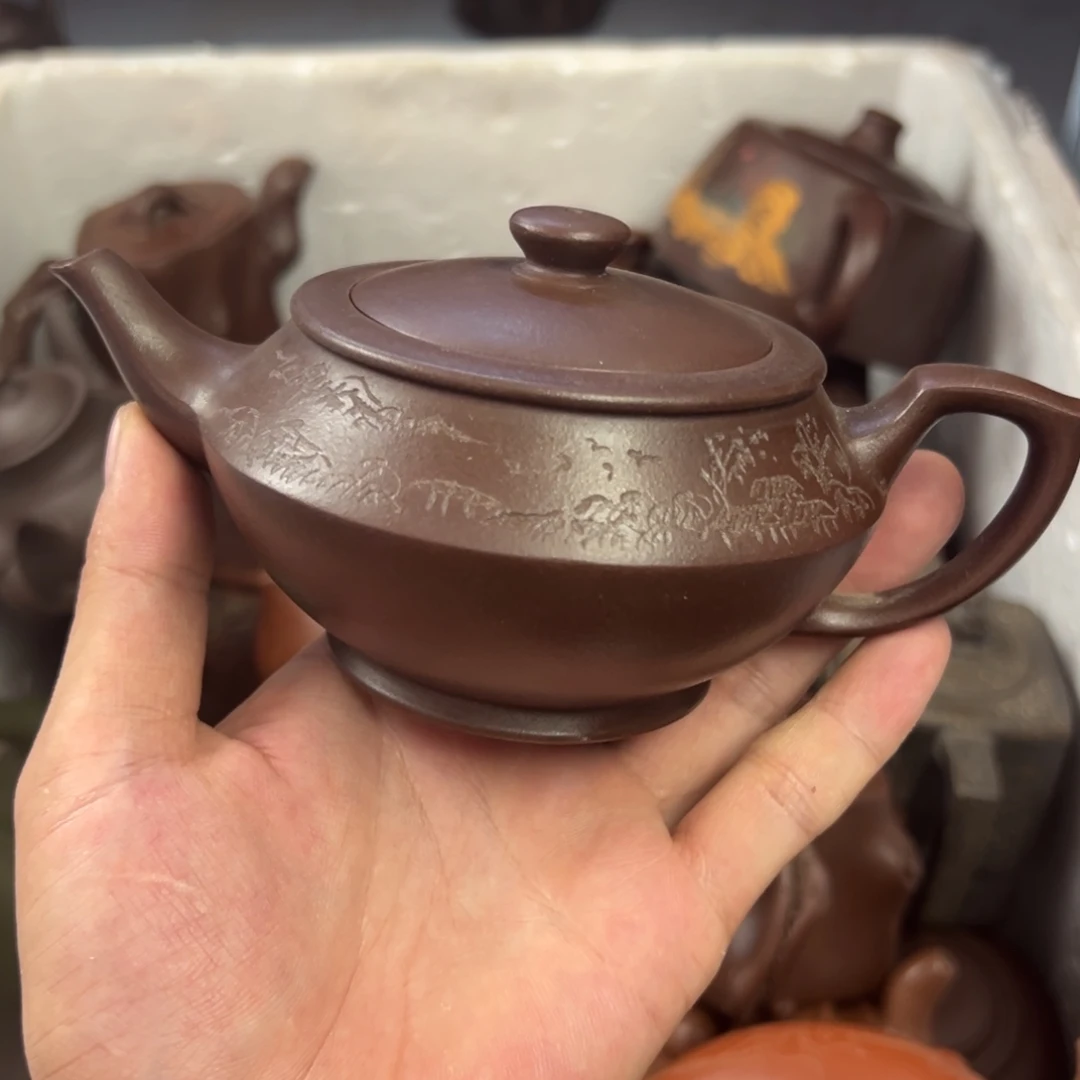 茶壶紫砂宜兴原矿紫砂壶300毫升容量