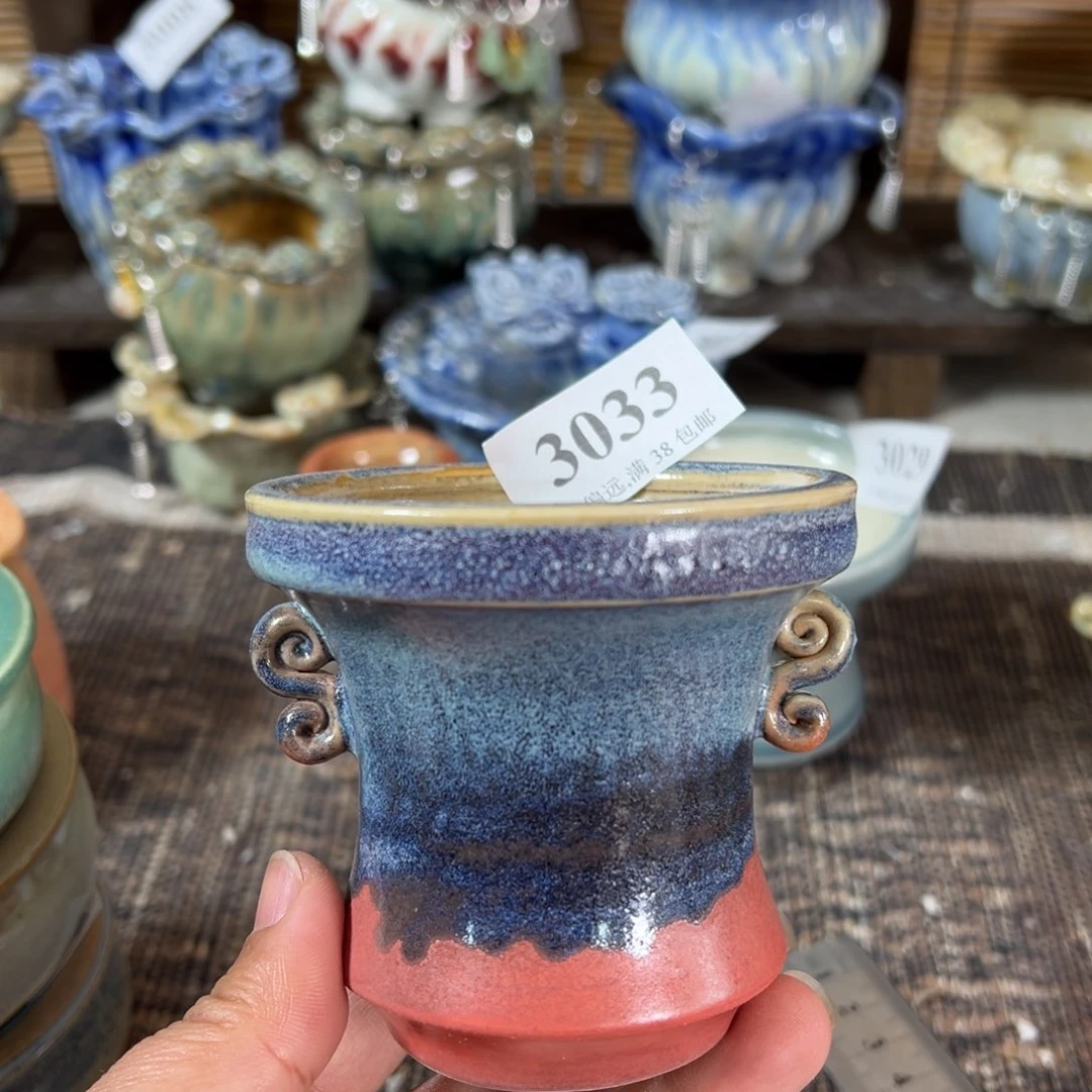 红陶景德镇手工花盆