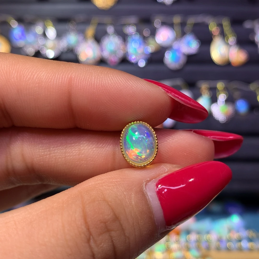 欧泊银S925镶嵌吊坠款