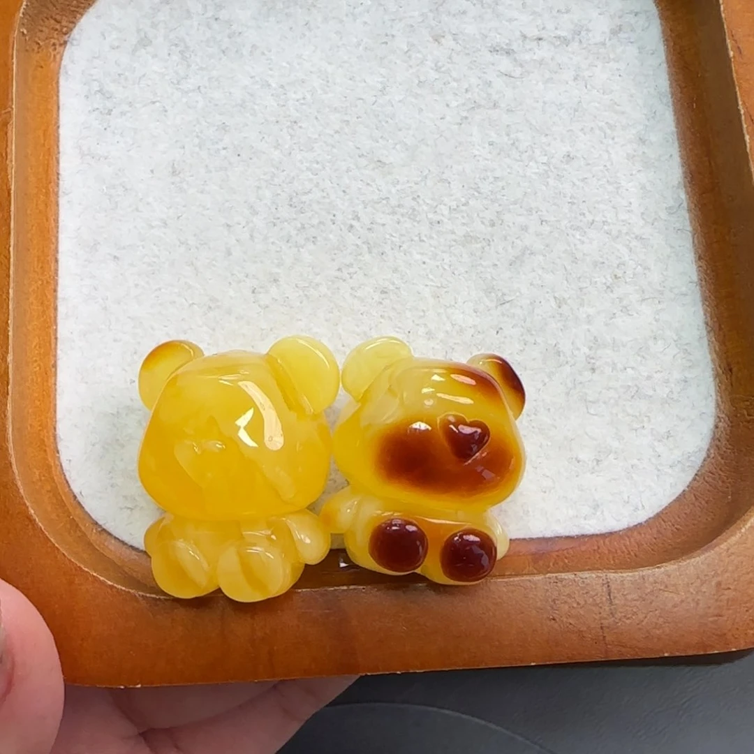 未镶嵌琥珀裸石公***蓝琥珀蜜蜡系列产品