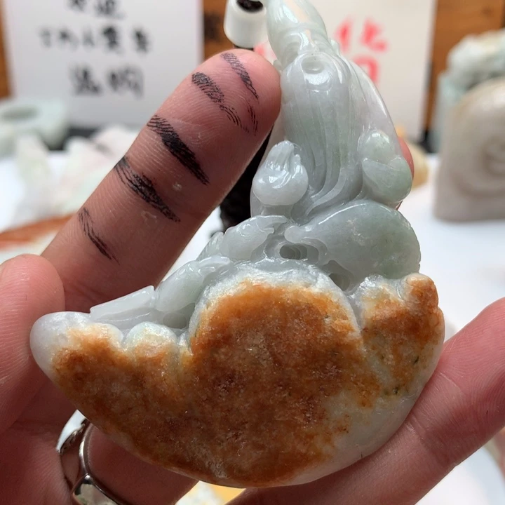 翡翠未镶嵌颈饰保真天然a货翡翠