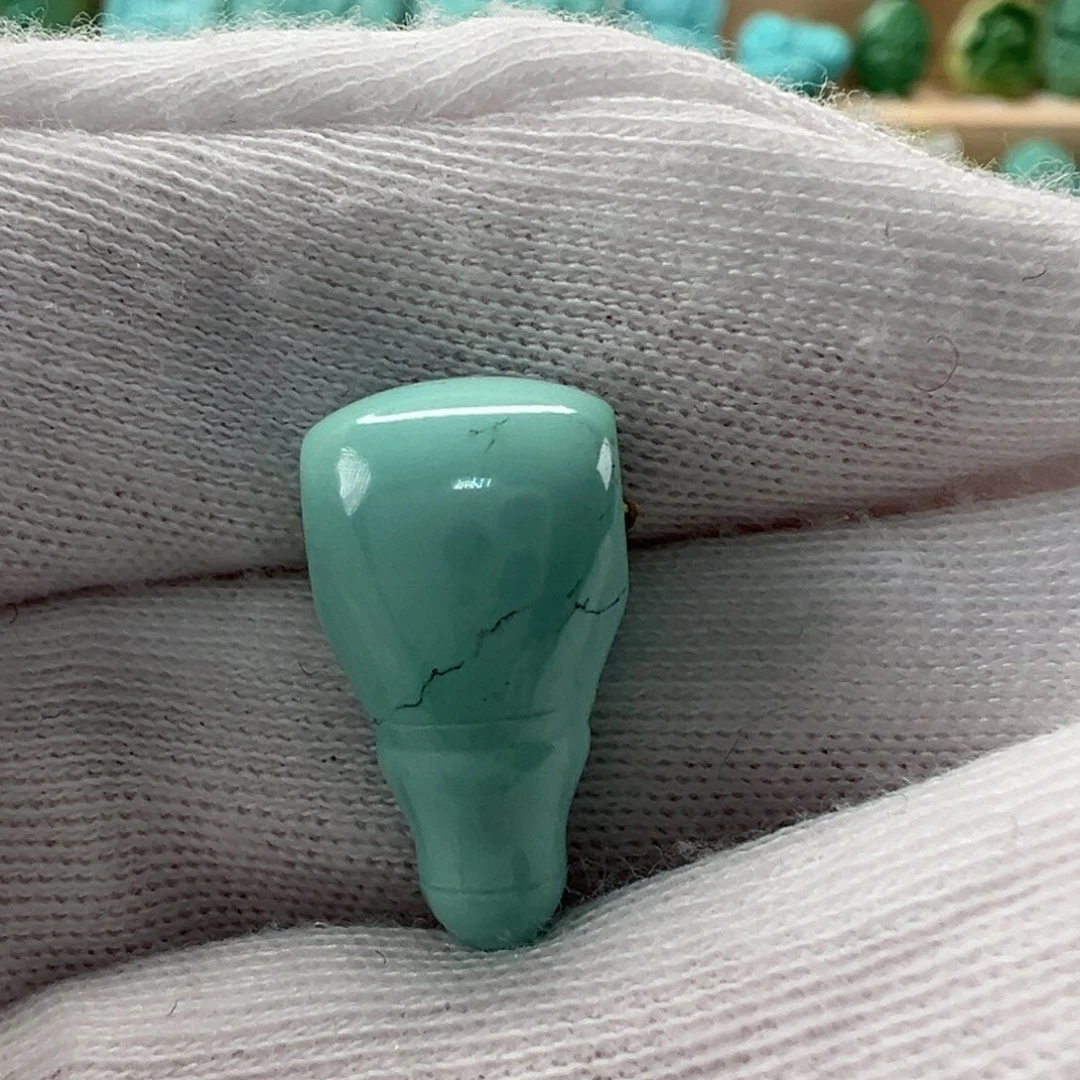 未镶嵌绿松石三通9.6mm