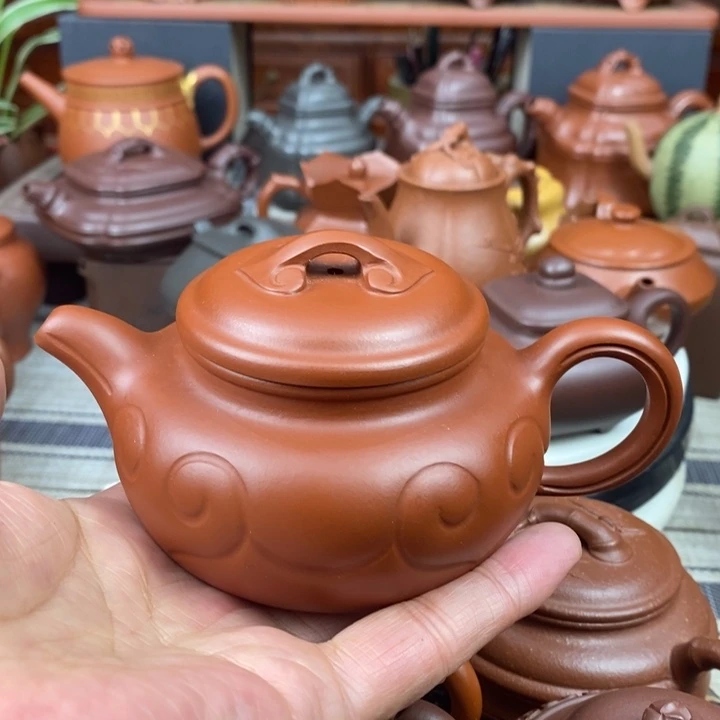 紫砂茶壶仿古如意120-220cc原矿朱泥新年特惠价