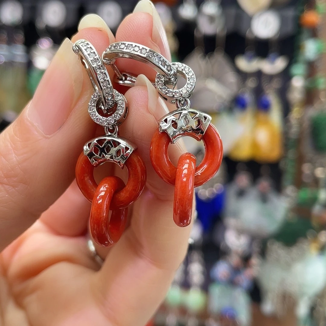 翡翠未镶嵌耳饰896jjmn