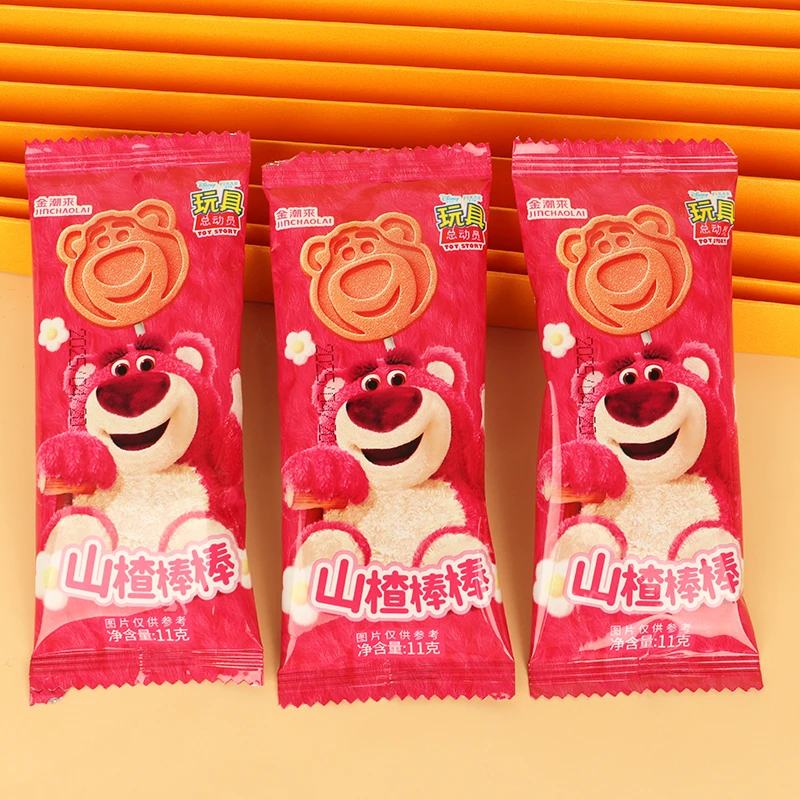 草莓熊山楂糖葫芦儿童山楂棒棒糖无添加山楂零食金潮来