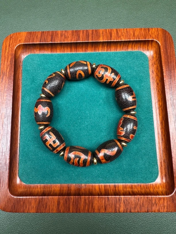 藏式经典黑金多宝手串 X