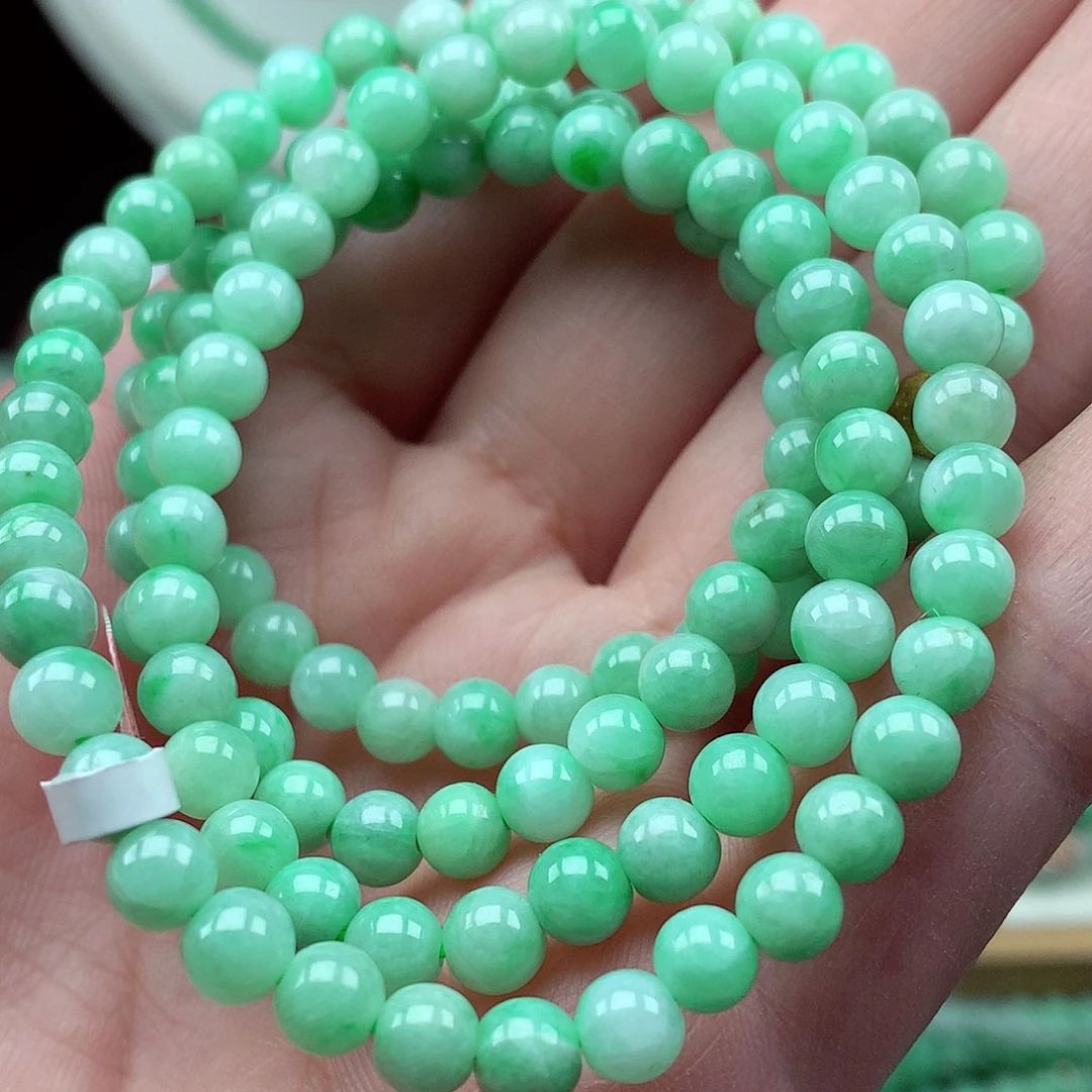 翡翠未镶嵌毛衣链翡翠