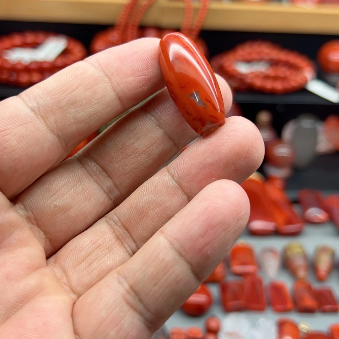 南红玛瑙配饰未镶嵌紫**帆