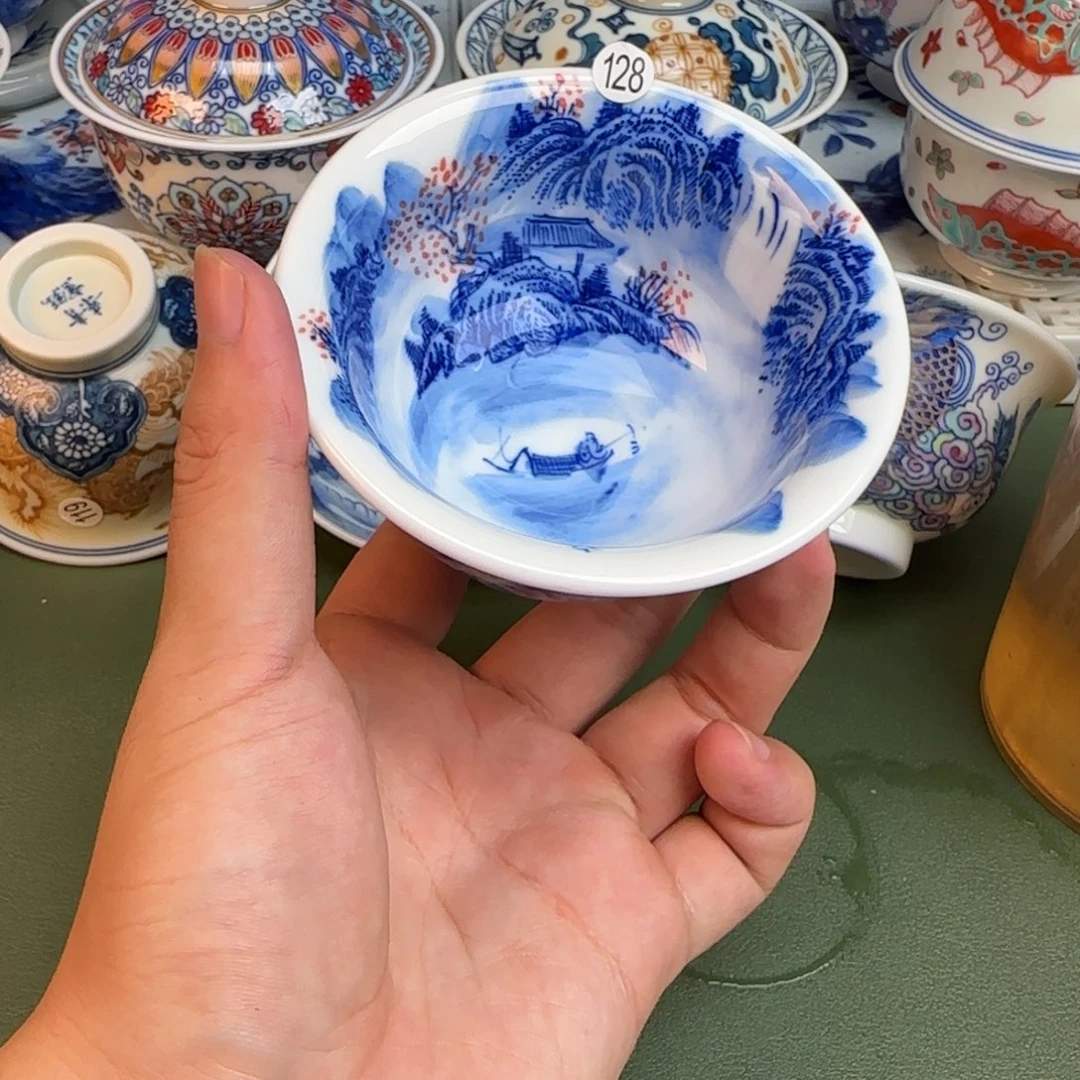 彦祖纯手工手绘茶具128