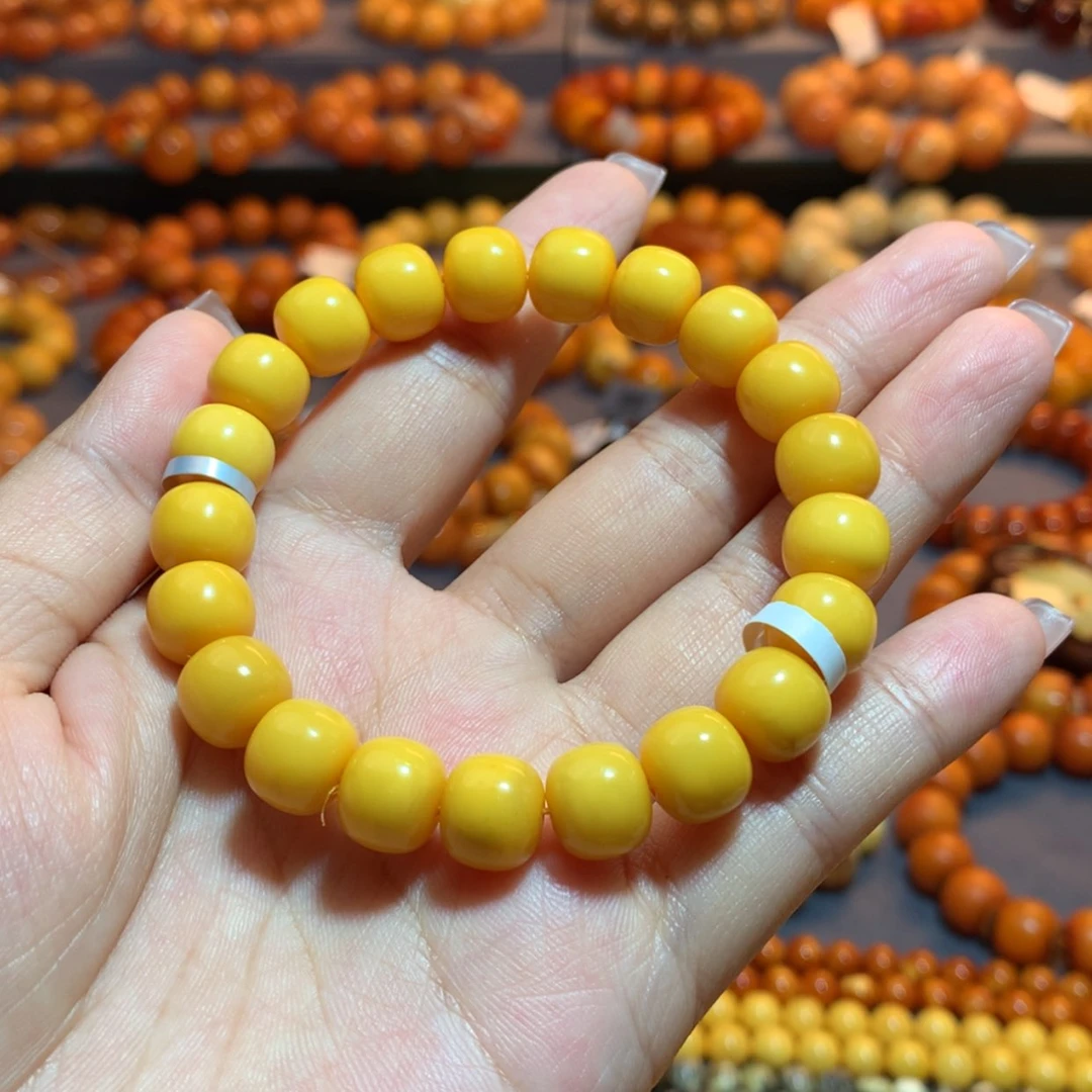 【闪购商品】手串蜜蜡未镶嵌大****头蜜蜡手串