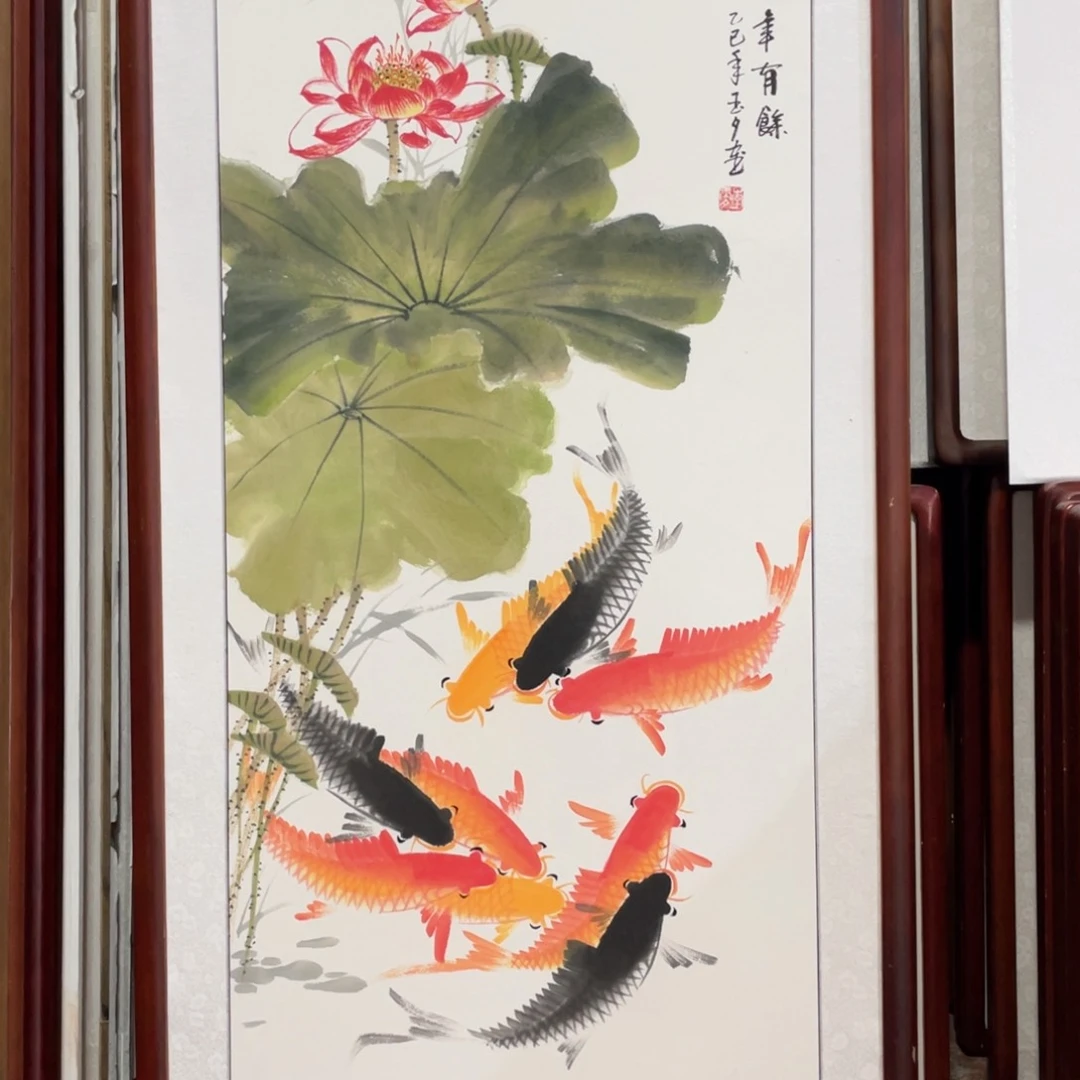 国画带框尺寸63*123厘米