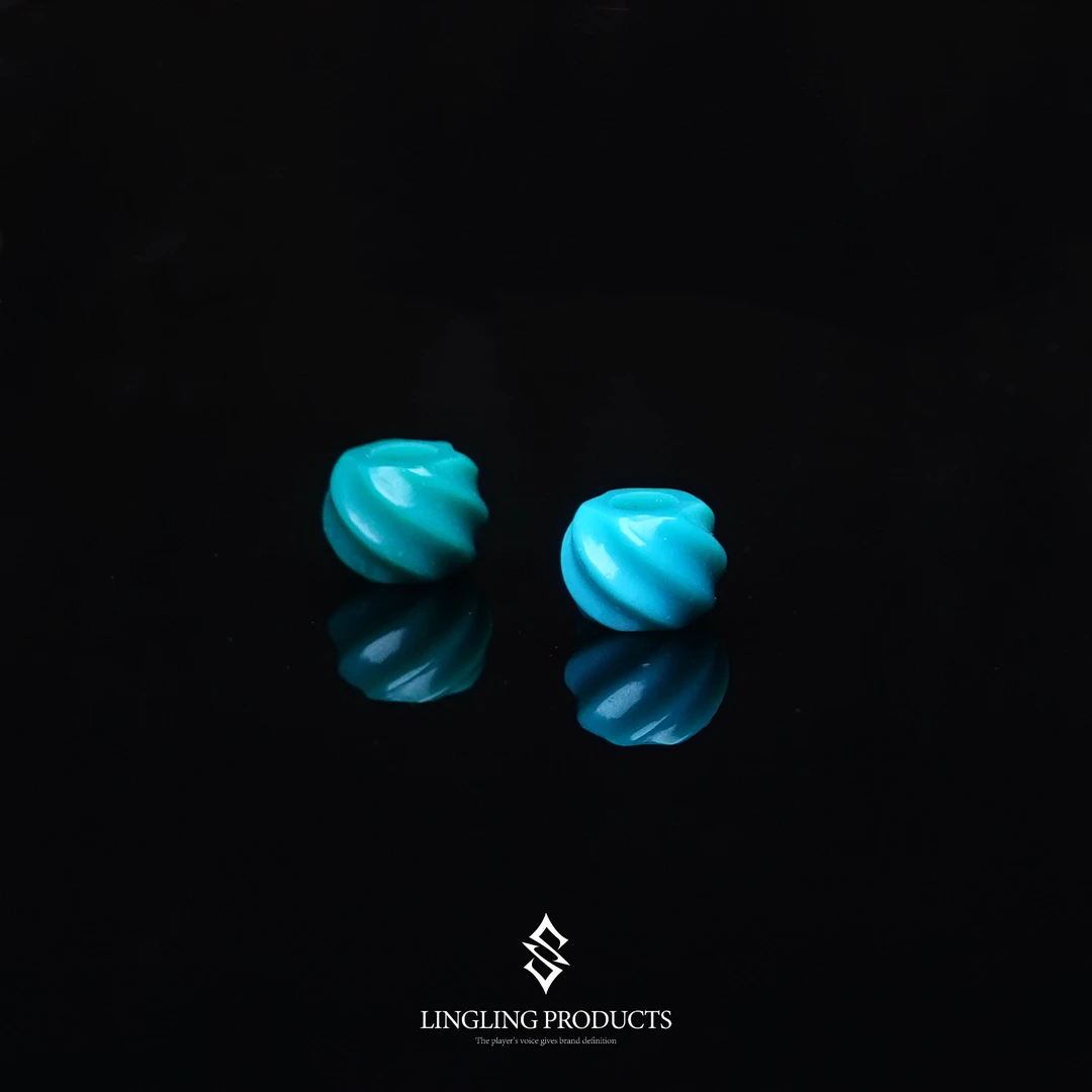 原矿绿松石旋珠5.5mm纯手工线束绳束高瓷过双股棉线（多样性发其一