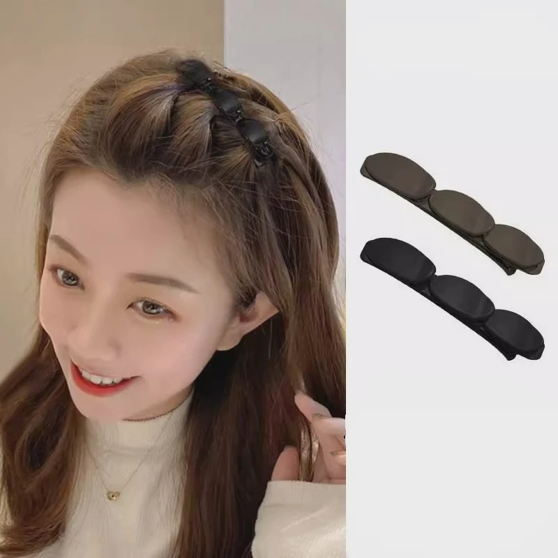 蓬松纹理编发夹碎发整理神器八字发夹女侧边前额刘海夹发卡头饰